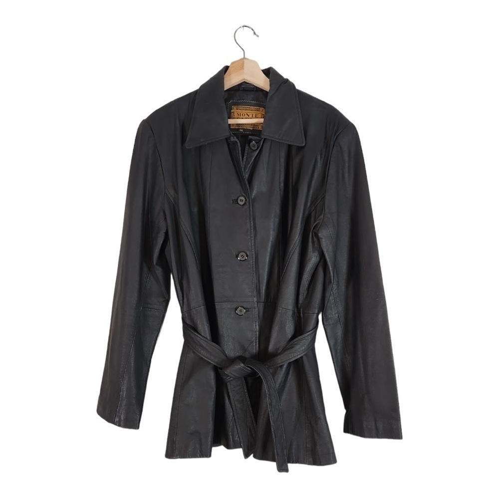 Vintage Monte Carlo Leather Jacket Size Large